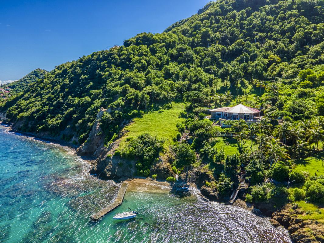 Location villa vue mer aux Saintes Guadeloupe-vue du ciel-2